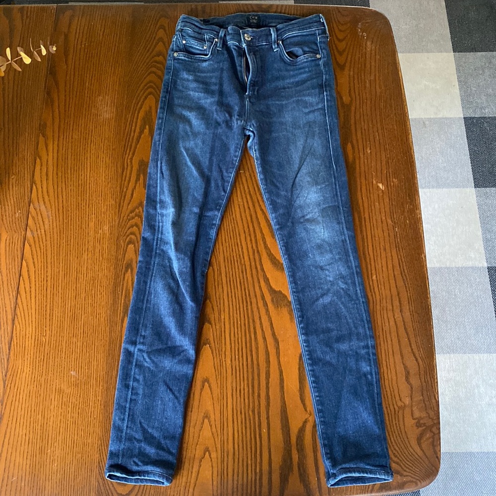 Citizens of Humanity dark blue “Rocket High Rise Skinny” jeans size 28